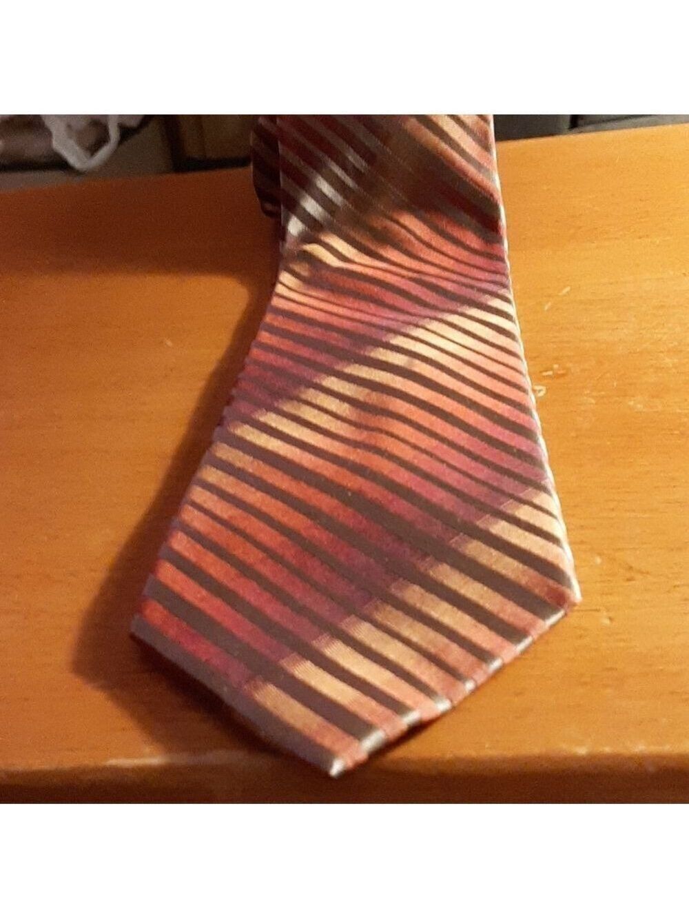 3/20. Alfani gold and burnt orange tie